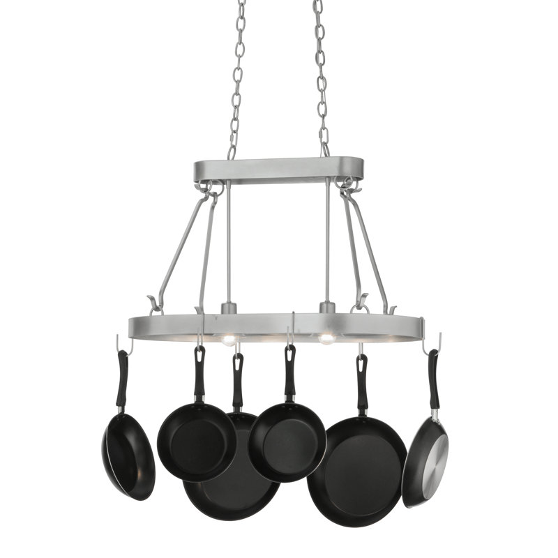 Harmony Handcrafted 2 Light Pot Rack