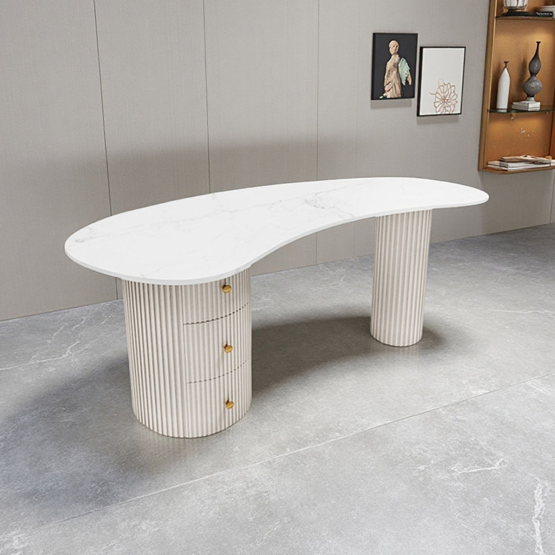 Table de réception italienne luxueuse,  H 29,53 po x l 70,87 po x P 27,56 po