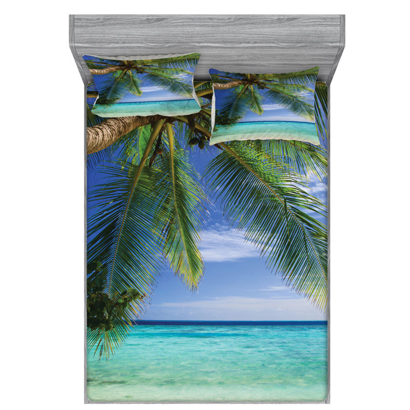 Microfiber Sheet Set, Queen Sheet Set with Fitted Sheet