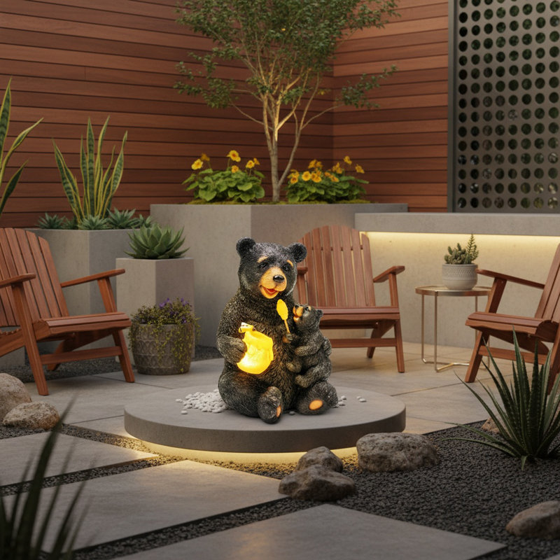 Animals Weather Resistant Resin Garden Statue