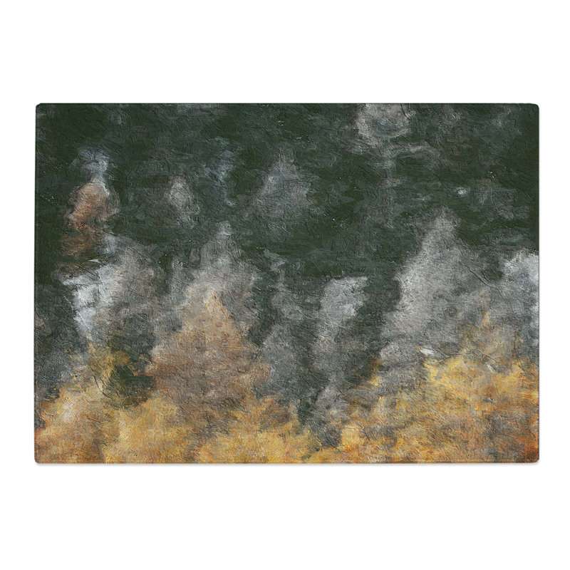 Tempered Glass a Forest in Italy Chopping Board, 39 cm W x 28.5 cm L