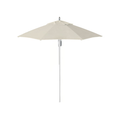 Parasol de patio en aluminium 7,5 pi avec nervures en fibre de verre et poulie en toile Sunbrella