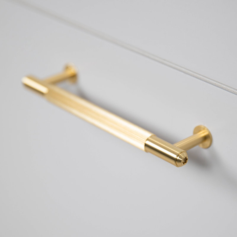 Pull Bar / Linear, Brass, 8 43/50"