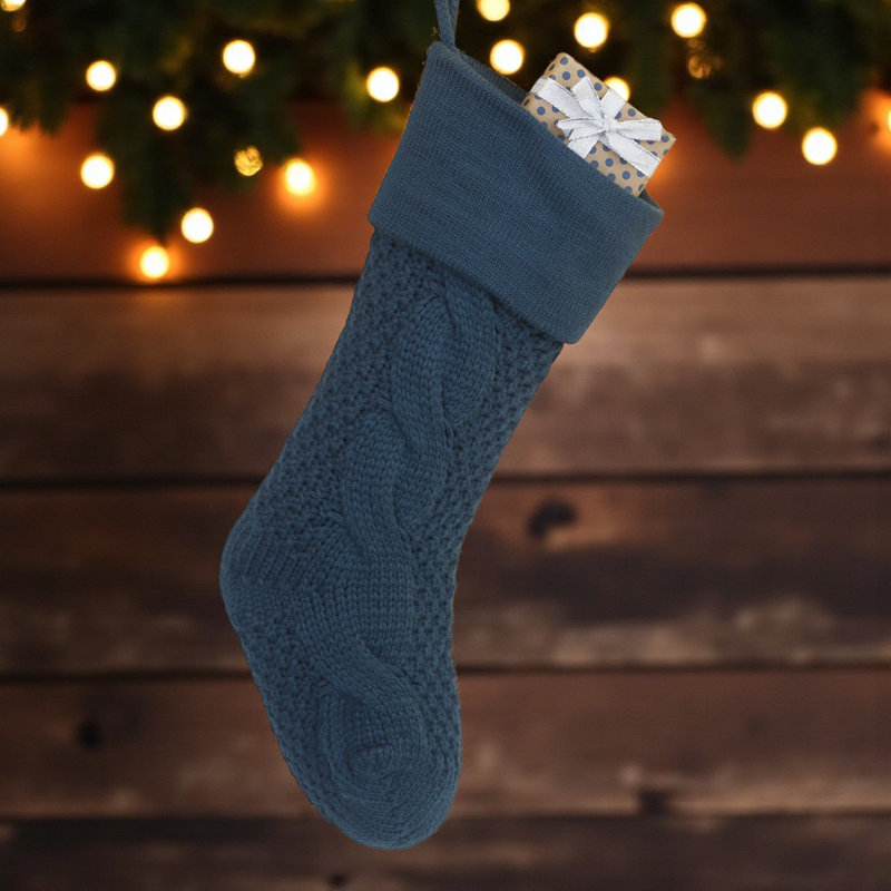 Chaussette de Noël personnalisable Personalized Mall, Bleu