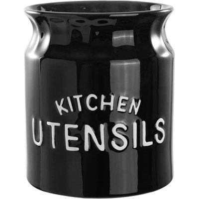 Ceramic Farmhouse Kitchen Countertop Utensil Rack
