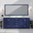 Navy Blue Double Bath Vanity 80 In. W X 22 In. D, With Carrara Marble Top-117978738