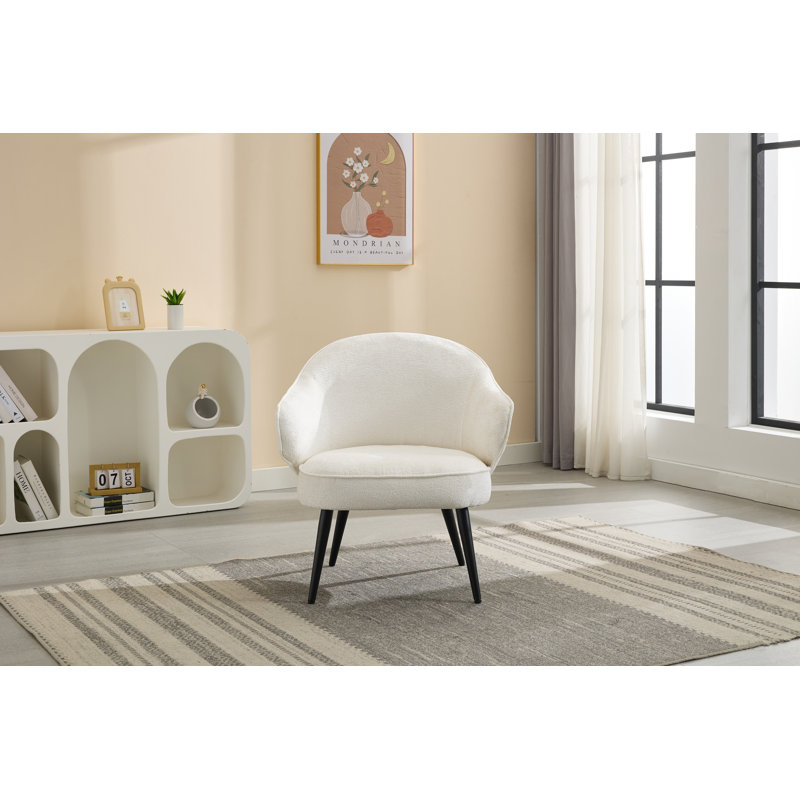 Upholstered Side Chair, Beige