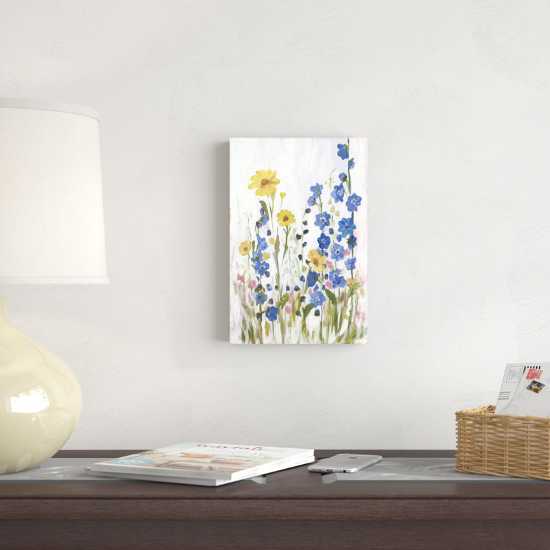 Pervenche, fleurs sauvages II, H 12 po x l 8 po x P 1 po