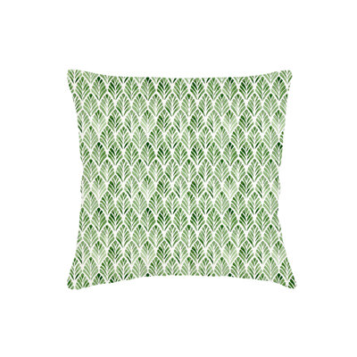 Coussin en velours vert 20 x 20