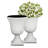 Urn Planters for Outdoor Plants, Large Flower Pots, Weather Resistant Handcrafted Large Flower Pots-945374188-945374190