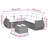  Garden Sofa Set Light Grey, Anthracite