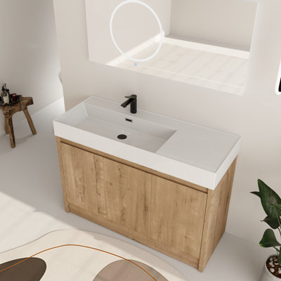 Ensemble de meuble-lavabo simple 48 po avec plateau en résine Chesham