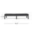 Chaise longue d'extérieur avec coussin imperméable, rotin PE noir et structure en fer