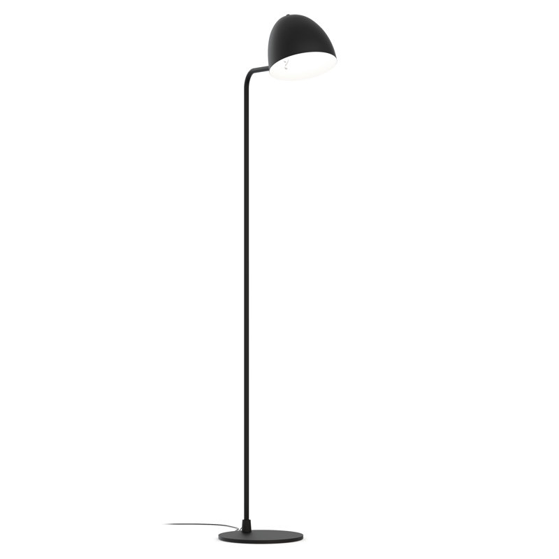 Grandstaff 157cm Arched Floor Lamp, Black