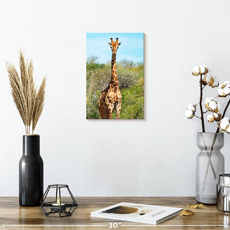 Brampt Awesome Afrique du Sud - Portrait de girafe I, H 12 po x l 8 po