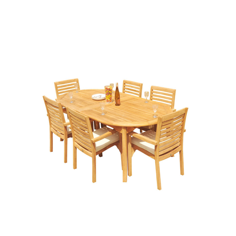 Ensemble repas 6 personnes Cimah, 125 po x 43 po x 31,5 po