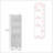 Malibu Freestanding Linen Cabinet, 2-Doors, Open Shelves -White-1026051415