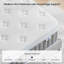 Matelas hybride à gel moyen 8 po / 10 po / 12 po, à ressorts dans une boîte, certifié OEKO-TEX®-115200951-115200948