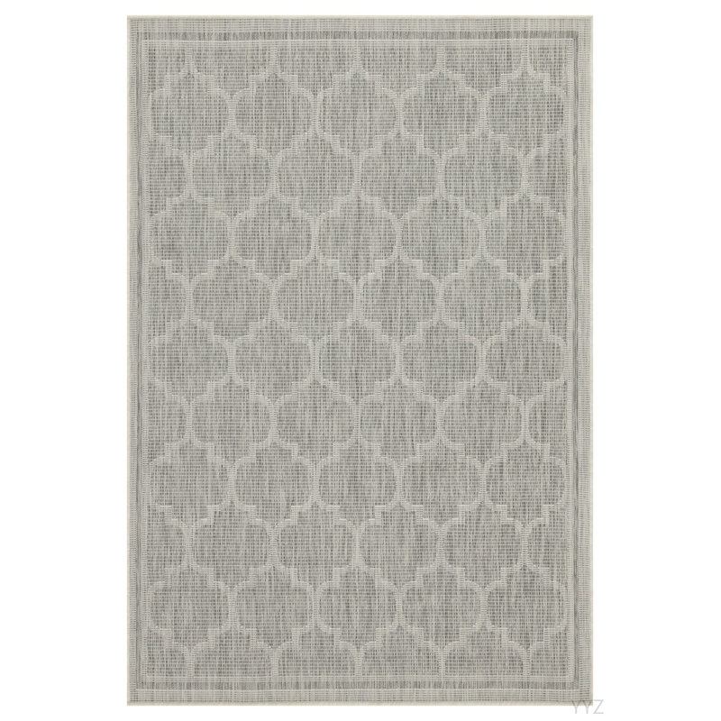Sunshine GC_HAR2006 Silver 2 Ft. 7 In. X 7 Ft. 3 In. Indoor/Outdoor Area Rug, Runner 2'7" x 7'3"