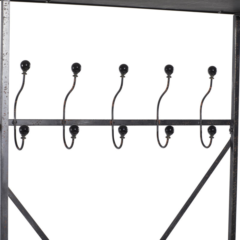 Bartlett Hall Tree 44'' Wide with Shoe Storage