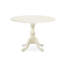 Ensemble de salle à manger 3 pièces pour petits espaces comprenant une table ronde avec Dropleaf et 2 chaises, blanc lin-1520189106-1515013303