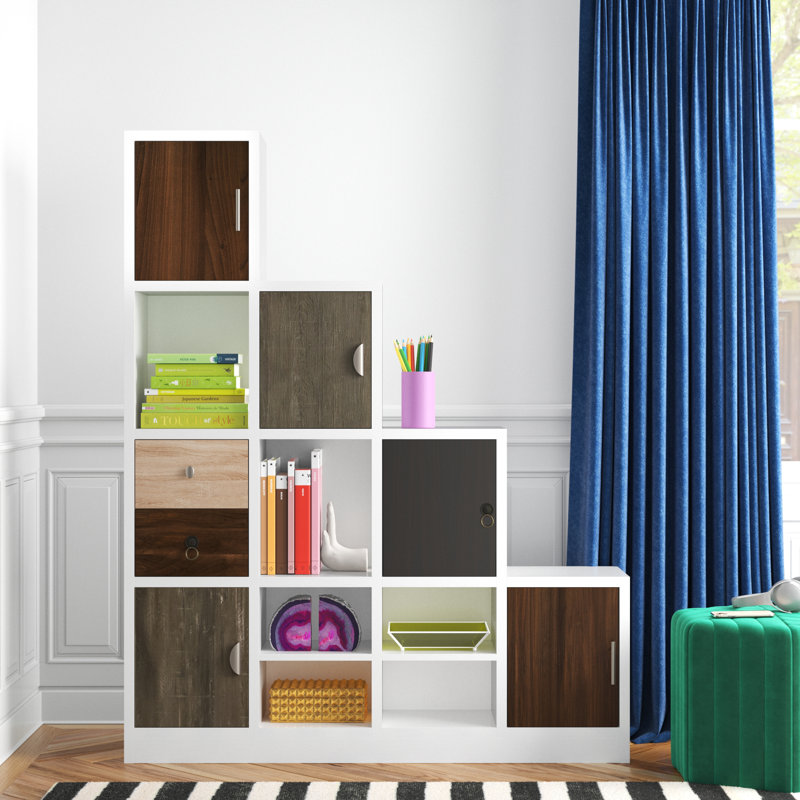 Bibliothèque avec étagères et armoire Alah