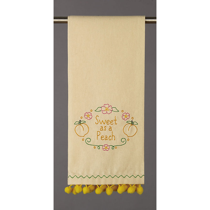 Serviette de cuisine Sweet Peach Pom Pom