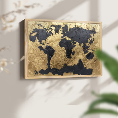 Map Series-VIII -Framed Print - Restickable