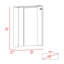 Table pliante Dalton avec base et tablettes