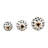 Orbs Stoneware Ceramic Modern Decorative Accent for Home Office Bedroom Living Room Set of 3 - 6", 5", 4" Black & White