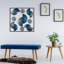 Accessoire mural décoratif en métal peint à la main, 21,7 po x 21,7 po | Fabrication 100% métal, épaisseur: 0,03 pouce | Variations de couleurs uniques, parfaites pour la décoration intérieure moderne et les amateurs d'art, durables et élégantes-476007254