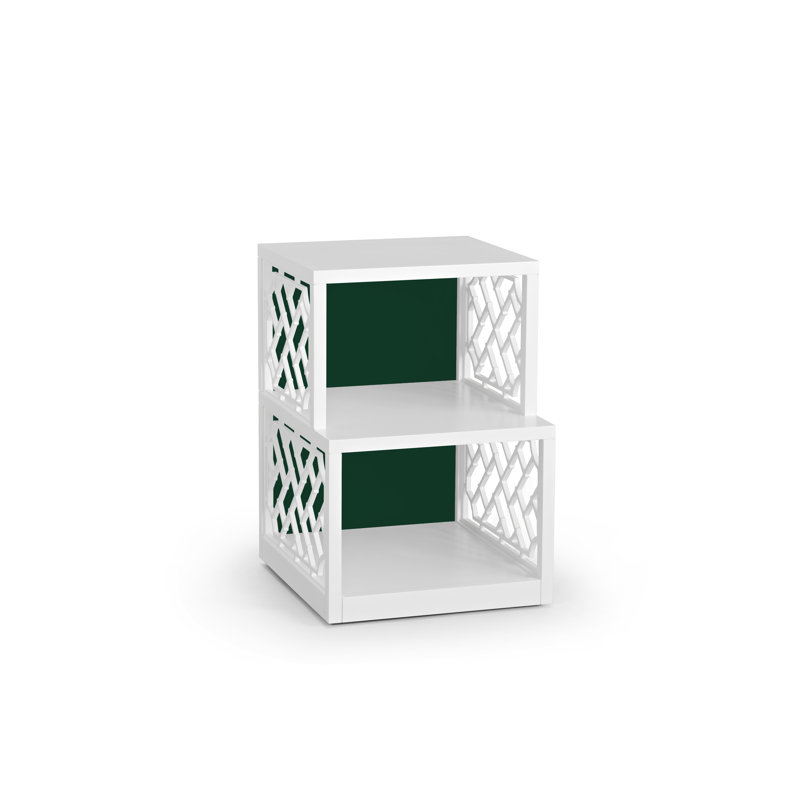 Chip Solid Wood End Table, Green