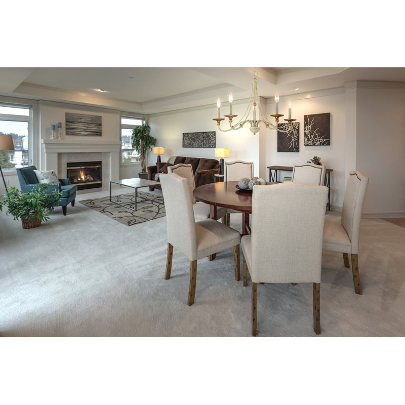 Everly Quinn Westchester County Sand Coal With Skyline Gold Chandelier, 20" H x 28" W x 28" D