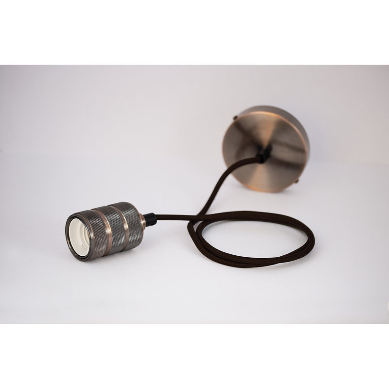 Amina 1 - Light Copper Effect Bulb Pendant