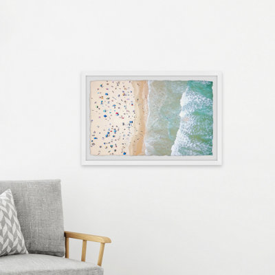 Crowded Summer 1 Piece Single Picture Frame Painting