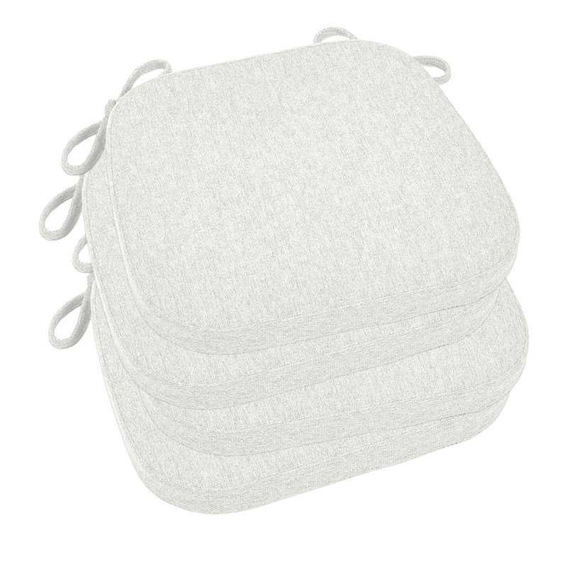 Indoor 1.5'' Dining Chair Seat Cushion, Off White