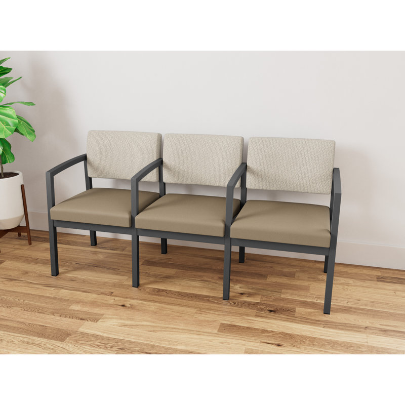 Structure en métal 3 places Lenox, Gris anthracite, Noir Patriot Plus - nettoyez le vinyle avec un lin