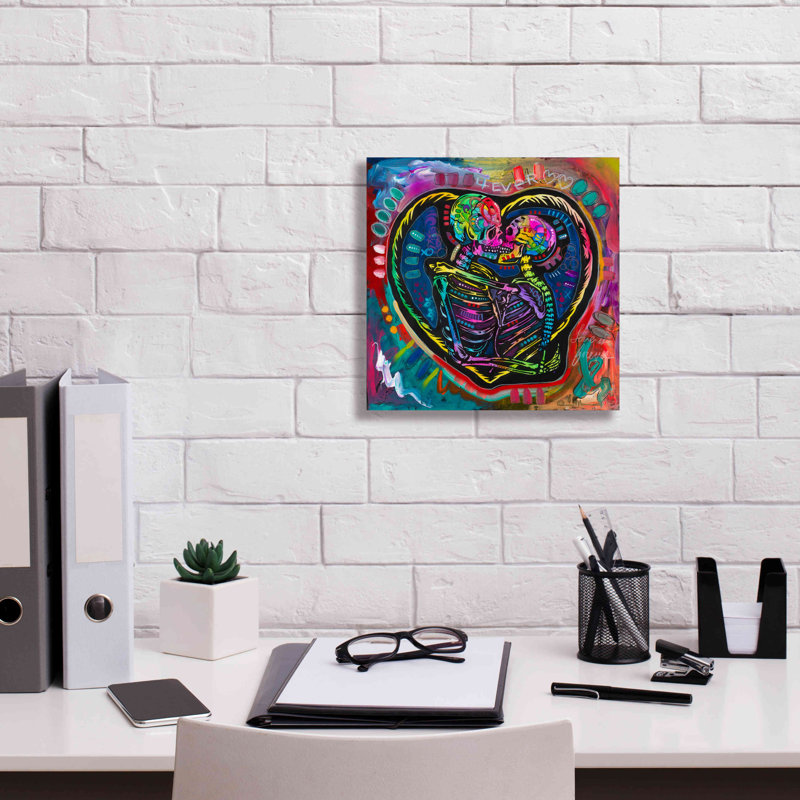 «4ever» par Dean Russo, art mural sur toile, H 12 po x l 12 po x P 0,75 po