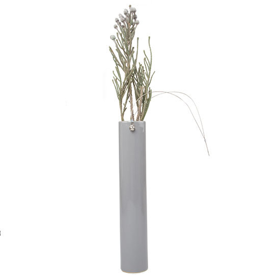 Ceramic Table Vase, Grey