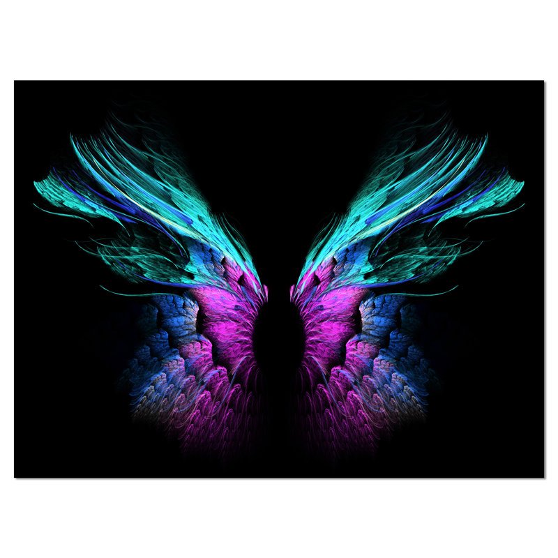 «Blue Butterfly Wings», impression sur toile tendue, H 8 po x l 12 po x P 1 po