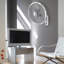 Lasko 3-Speed Wall-Mount Fan with Remote Control, White