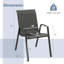 Fauteuil de salle à manger empilable Klemen