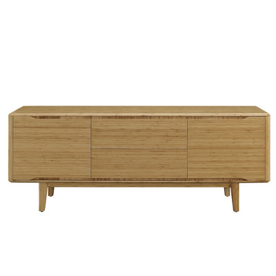 Buffet en bois de bambou 2 tiroirs 72 po Lacey