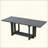 Rustic Extendable Dining Table, Trestle Kitchen Table With Two 12'' Removable Leaf-1973639457