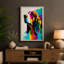 Vibrant Basset Hound Modern - Print-660244853-660244874