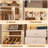 Freestanding 48" Closet System With 5 Wood Drawers ( Set of 2 )-2037536248