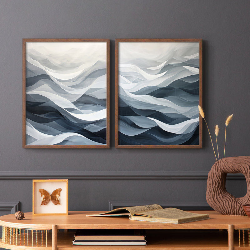 ABSTRACT Series CDLXVI - Reproduction encadrée de qualité supérieure - prête à être accrochée - aucun clou requis - aucun clou requis