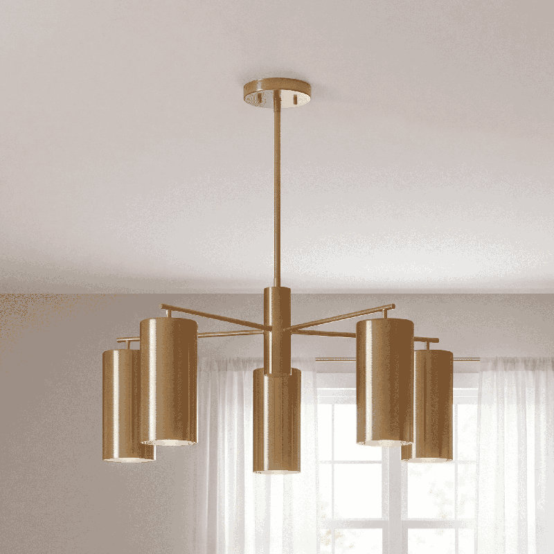 Lustre rond à intensité variable 5 lumières Lio
