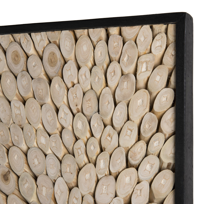 Handmade Abstract Wall Decor on Solid Wood