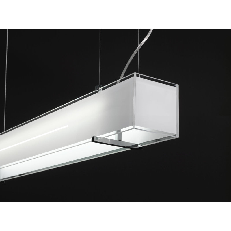 Trave 2 - Light Chrome Geometric Pendant, 64 cm, Black
